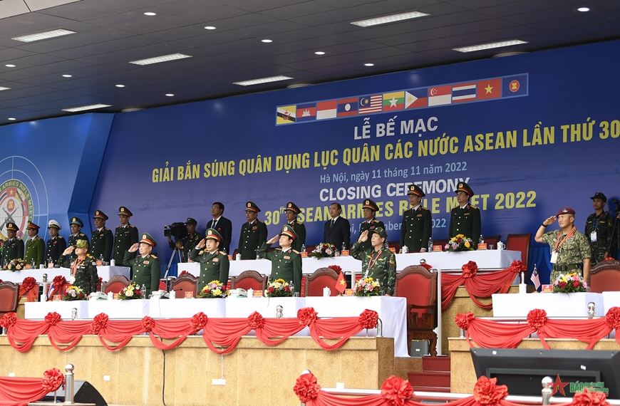Bế mạc giải bắn súng quân dụng lục quân các nước ASEAN lần thứ 30 (AARM-30)